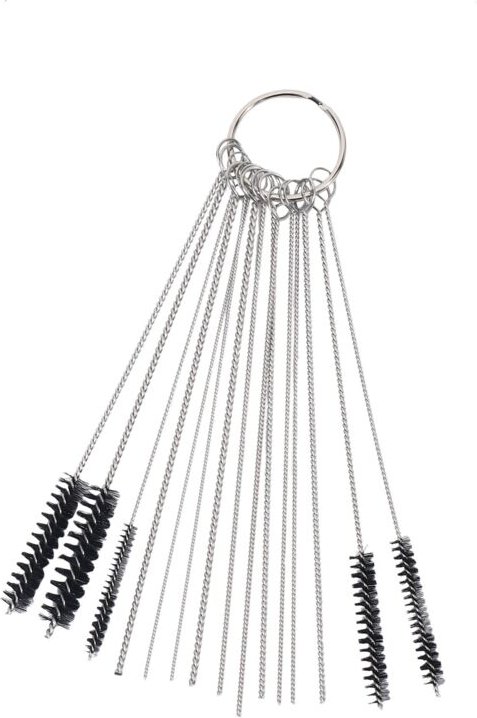 Tlily - Vergaserdüsenreiniger-Werkzeugsatz, 10 Reinigungsnadeln mit 5 Bürsten