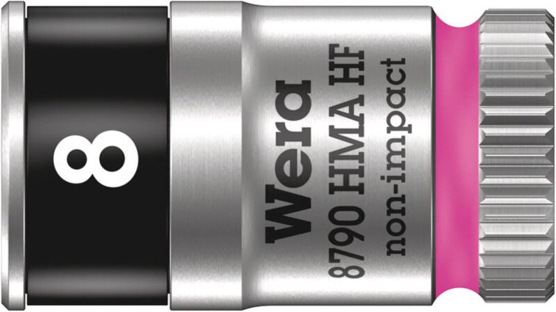 Wera - Steckschlüsseleinsatz 8790 hma hf 1/4 ″ 6-kant Schlüsselweite 8 mm Länge 23 mm