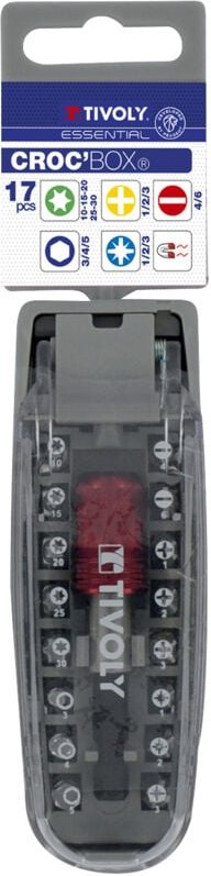 17-teiliges Torsions-Schraubendreher-Bit-Set • 16 Torsions-Schraubendreher-Bits + 1 magnetischer Schnellwechsel-Bithalte...