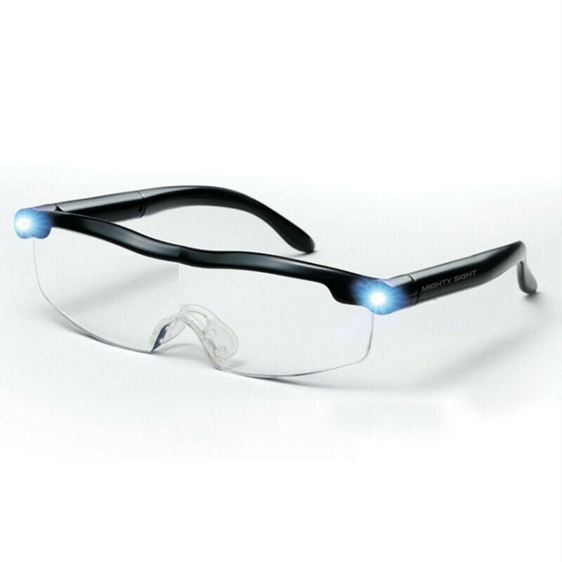Gafas de lectura - Lupa potente con luz LED, aumento del 160 %, ideal para lectura, trabajos de precisión, reparaciones,...