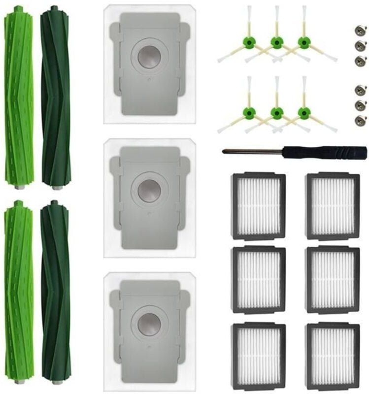 Für iRobot Roomba i7+, j7+, j7+, i3+, i3+, i4, i4+, i6, i6+, i8, i8+, i5, i6, i7: Gummibürsten, Filter, Staubsaugerzubeh...