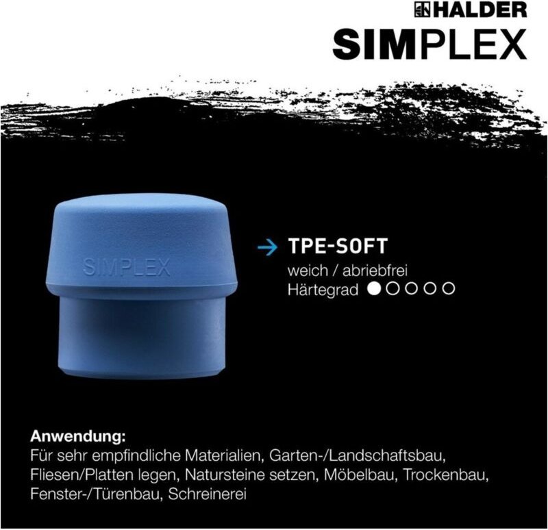 SIMPLEX-Einsatz, TPE-soft, blau D=40 mm 3201.040