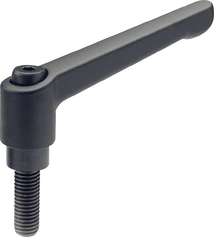 Otto Ganter Gmbh&co.kg - Verstellbarer Klemmhebel gn 300 d1 m 6 mm l1 45 mm l2 32 mm Außengewinde