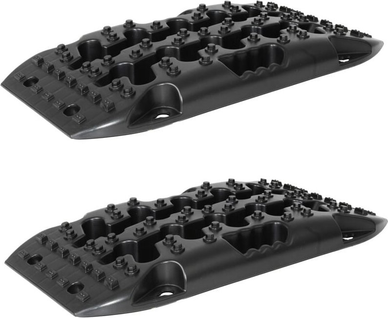 Thumbnail - Baumarktplus - 2 x Anfahrhilfe 58 x 30 x 7 cm 5 t Tragkraft Sandboards Offroad Traktionshilfe Schnee stapelbar