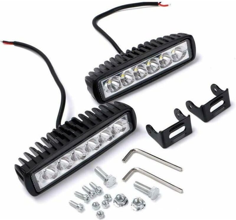 2er-Pack, LED-Arbeitsscheinwerfer, 18 w Auto-LED-Scheinwerfer, IP67 wasserdichter LED-Nebelscheinwerfer, 6000 k Arbeitsl...