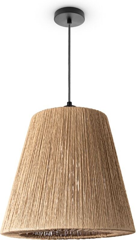 Pendelleuchte Wohnzimmer Boho Korbleuchten Pendellampe Rattan Hängeleuchte NaturØ38cm, Pendelleuchte - Typ 5 - Paco Home