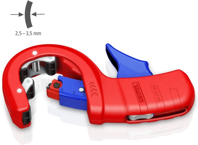 Rohrschneider für dickwandige Kunststoffrohre DPT50, auch kerngeschäumt Schneiden und Anfasen in einem Schritt mit Kunst...