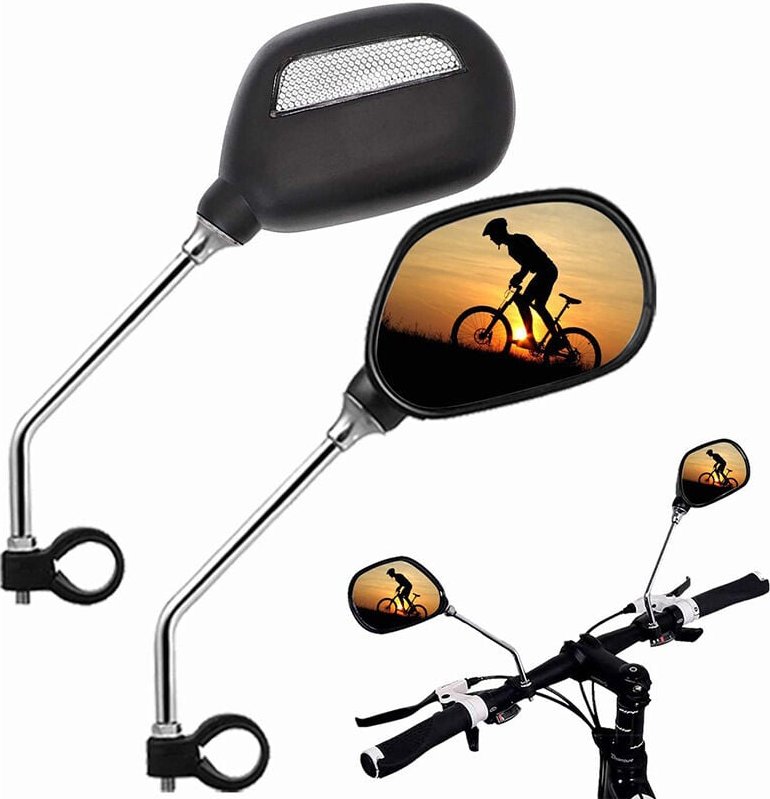 Linghhang - Fahrradspiegel Outdoor-Radsportausrüstung Sicherheitswarnung Flachreflektoren Elektrofahrrad Mountainbike Rü...