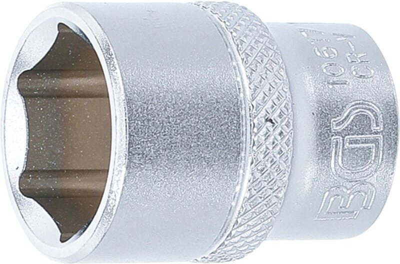 Steckschlüssel-Einsatz Sechskant Antrieb Innenvierkant 10 mm (3/8") SW 17 mm