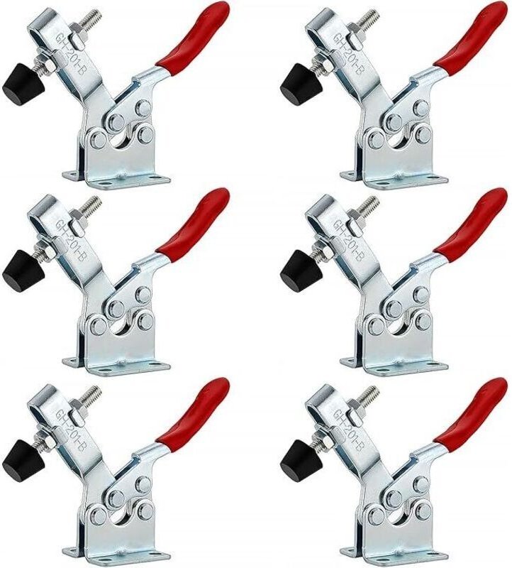 Satz mit 6 horizontalen Kniehebelspannern GH-201B, Kniehebelspanner, schnelle Spannkapazität, Schnellspannhebel für Masc...