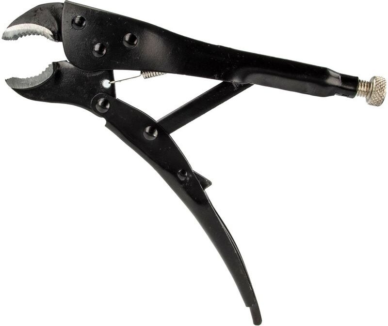 MASTERPROOF PROFESSIONAL Universal Gripzange Feststellzange 250 mm, Einhandbedienung, schwarz lackiert