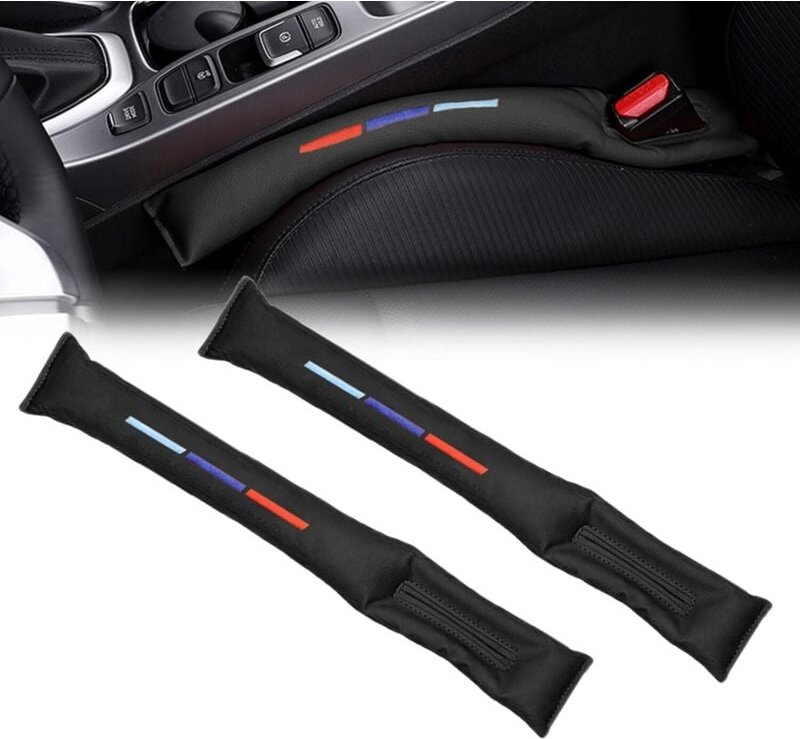 Stück Autositz-Fugenfüller, PU-Kunstleder-Autositz-Fugenfüller, Universal-Autositz-Zubehör-Polsterung (Schwarz)