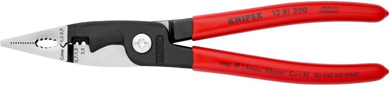 Knipex - 13 81 200 Elektro-Installationszange 50 mm² (max) 0 (max) 15 mm (max)