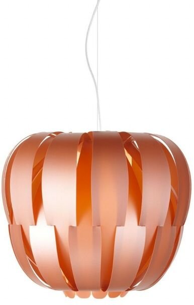 Linea Zero - Aufhängung 2 kupferfarbene Leuchten aus verchromtem Metall Cm. 60 x 45 Std