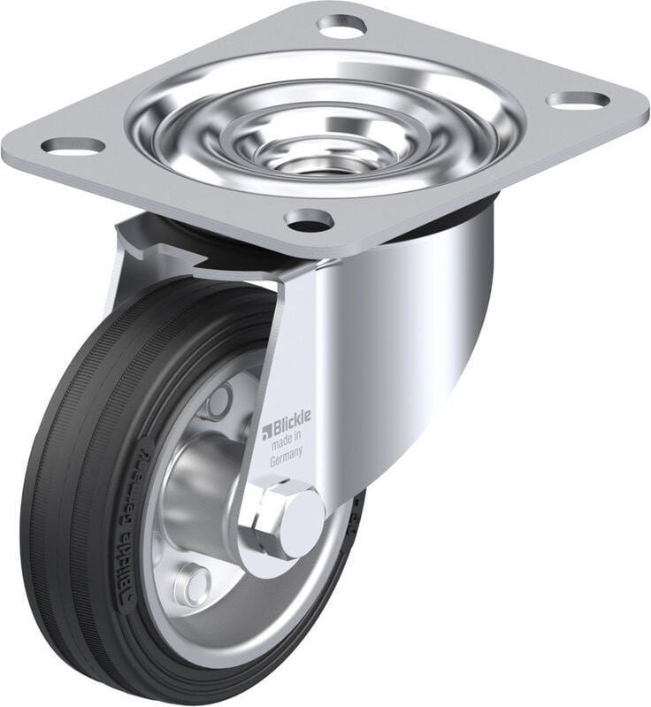 Thumbnail - 280651 le-ve 80R Lenkrolle Rad-Durchmesser: 80 mm Tragfähigkeit (max.): 50 kg 1 St. - Blickle