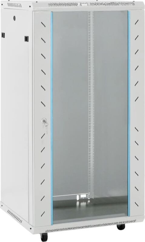 22U Netzwerkschrank 19" IP20 Grau 60x60x120 cm vidaXL