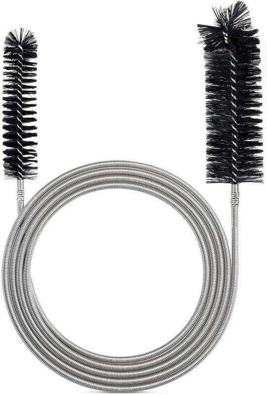 Brosse de nettoyage flexible pour tube d'alimentation - Outil de nettoyage de tuyau - Noir(2M)