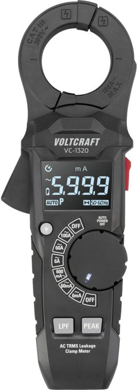 VOLTCRAFT VC-1320 Stromzange digital Anzeige (Counts): 6000