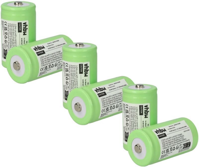 Vhbw - 6x Akku kompatibel mit PerfectPro Bau- Outdoorradio Handsfree, Workman Funkgerät, Walkie Talkie (3000 mAh, 1,2 v,...