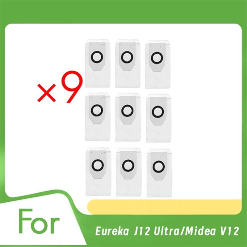 9 Stück Staubbeutel für J12 Ultra/V12 Kehrmaschinen-Zubehör