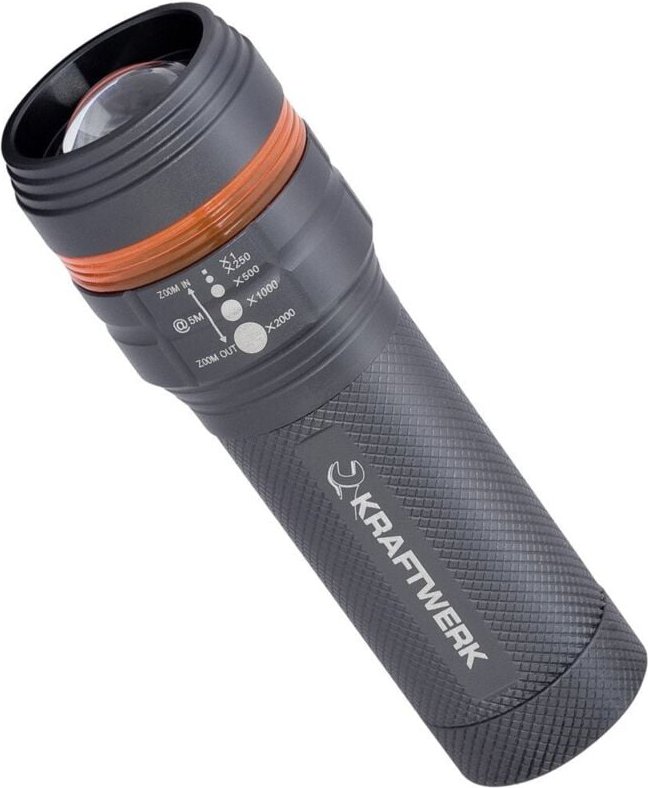 Kw Alu-LED-Taschenlampe mit Zoom