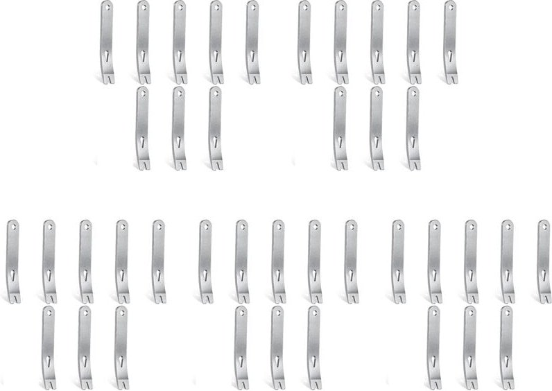 40 Stück Mini Brecheisen Rostfreier Stahl Flach Multifunktions Kleine Hebel Brecheisen Mini Brecheisen ÜBerlebens Öffner...