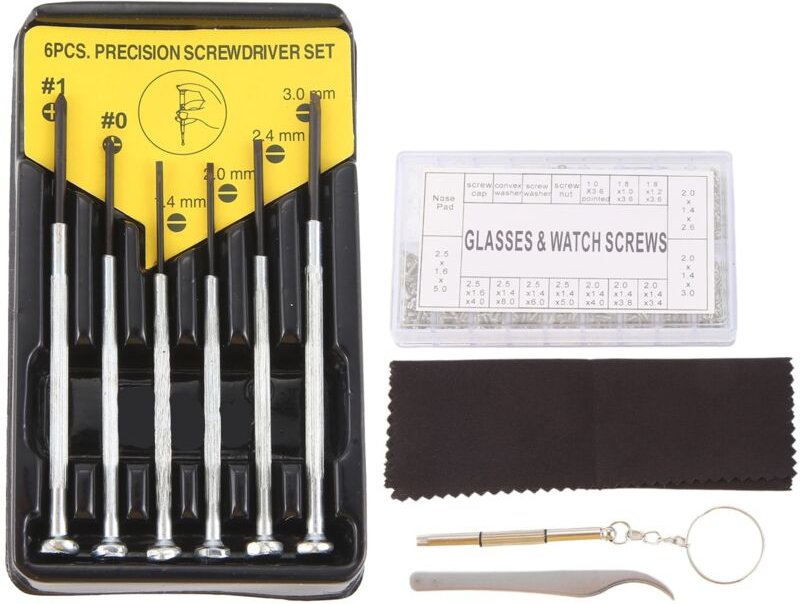 Brillenreparaturset Sonnenbrillenreparaturset Mit Nasenpads Schrauben Schraubendreher Pinzette FÜR Uhr Uhr Brillenrepara...
