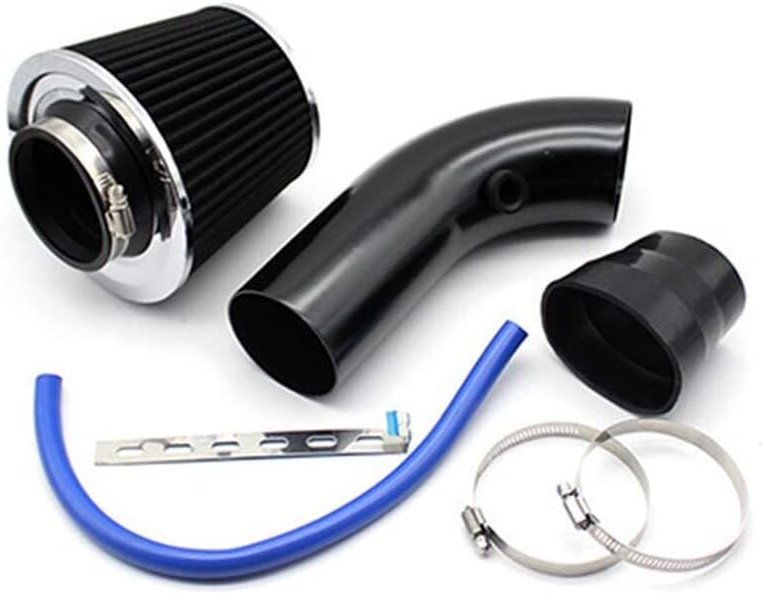 Thumbnail - Coocheer - 76 mm 3 Zoll Universal-Auto-Kaltlufteinlassfilter + Aluminium-Induktionsschlauch-Set