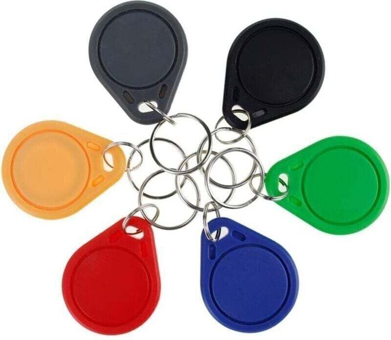 Packung mit 10 RFID 13,56 MHz programmierbaren MCT Android UID editierbaren CUID Chips Schwarz