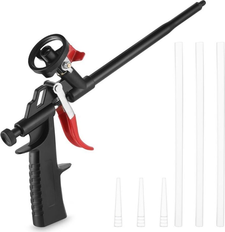 Schaumpistole, Isolierschaum, keine Schaumreinigung erforderlich, PTFE-beschichtetes Metallgehäuse, geeignet zum Verfuge...