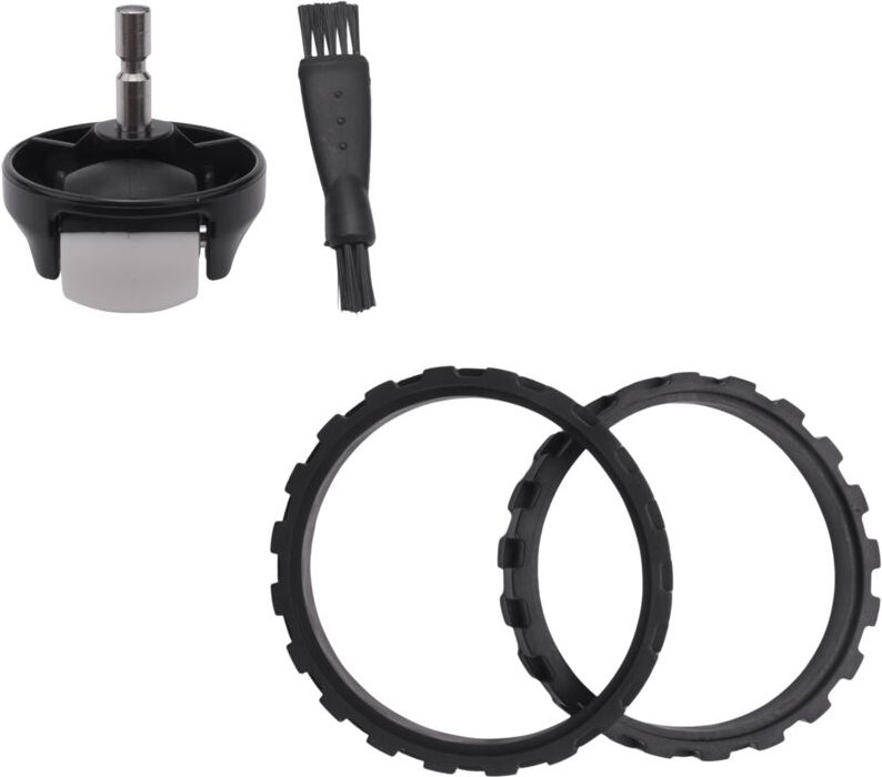 3-teilige Ersatzreifen, kompatibel mit Staubsaugern der Serien 500, 600, 700, 800 und 900, Vorderradmontage