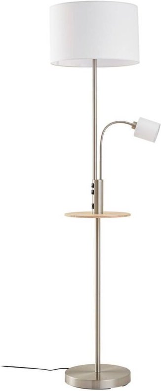 Stehlampe 'Aovan' aus Metallmit usb Anschluss für Wohnzimmer & Esszimmer von Lindby