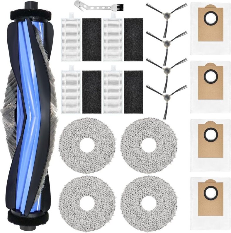 Zubehör für LEFANT M3 / M3 Gen2 Staubsauger Ersatzteile, 1 Hauptbürste, 4 Wischtücher, 4 Ersatzfilter, 4 Staubbeutel, 4 ...