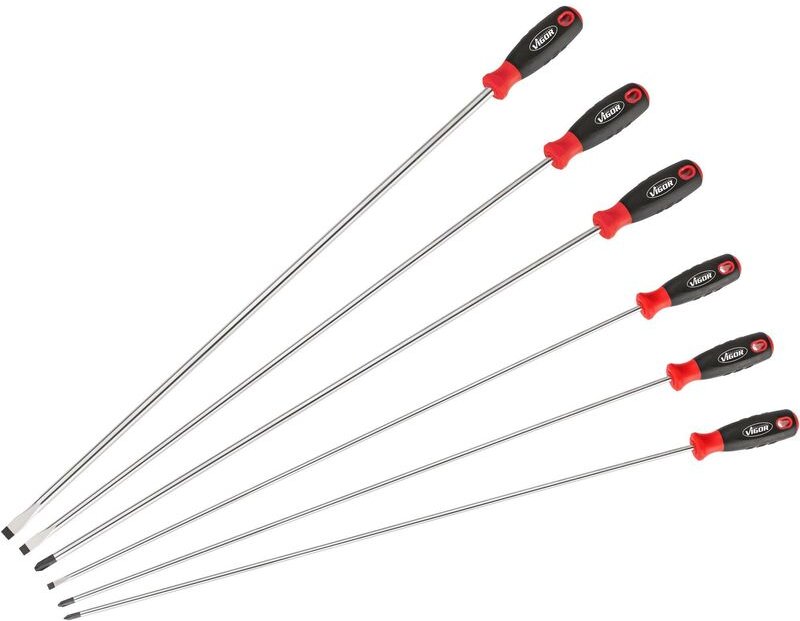 V4432/6 Schraubendreher-Set Schlitz, Kreuzschlitz Phillips - Vigor