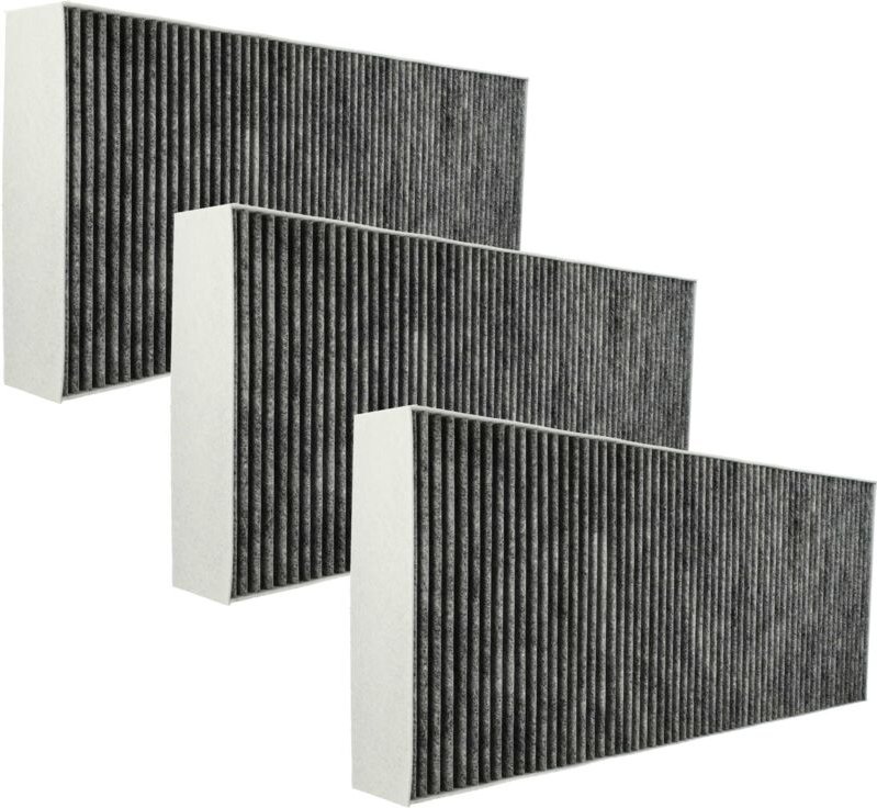 3x Aktivkohlefilter kompatibel mit Gaggenau AA210110, AA211812, AA210812 Dunstabzugshaube - 46 x 19,1 x 5 cm - Vhbw