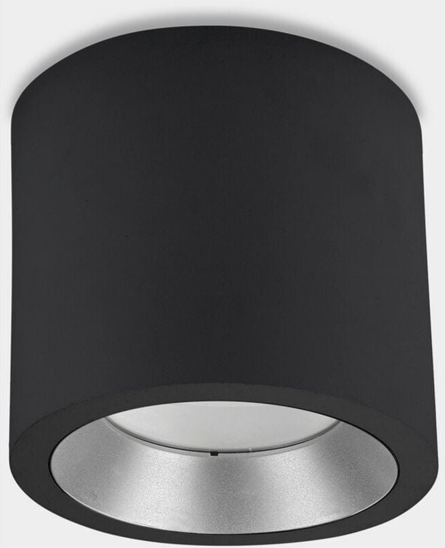 LEDs C4 Cosmos led Ø126mm Outdoor led Aufbau-Downlight Klein Schwarz IP65 12W 4000K