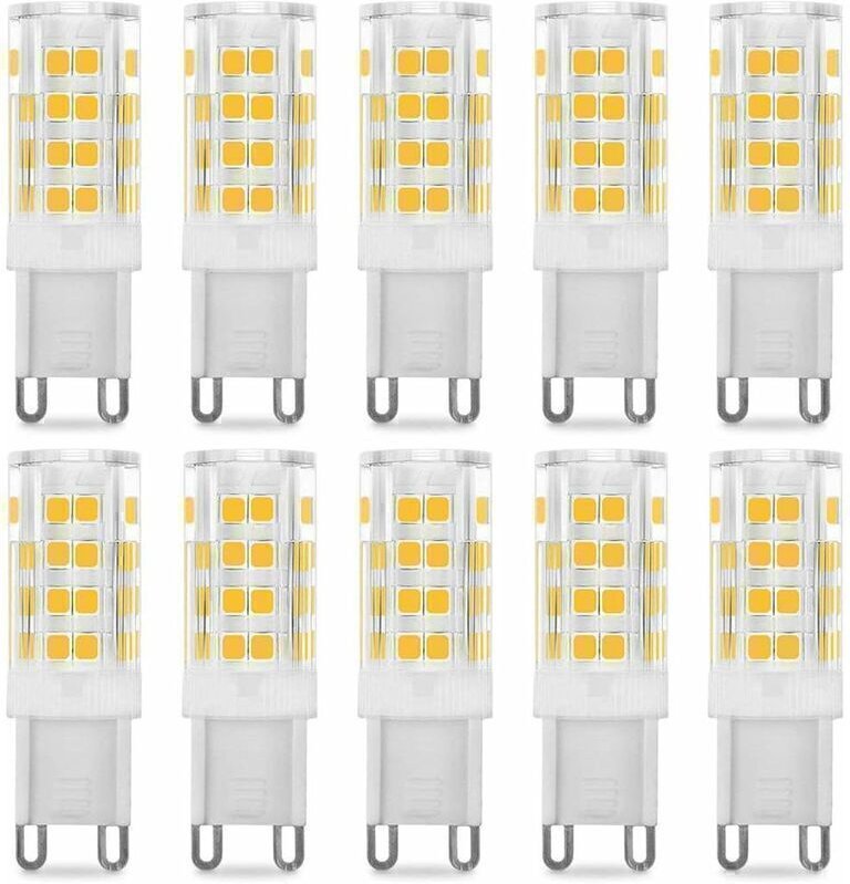 Thumbnail - 10er-Pack G9 5W LED-Lampen, entspricht 40W, Warmweiß 3000k, 220-240V, 360° Abstrahlwinkel