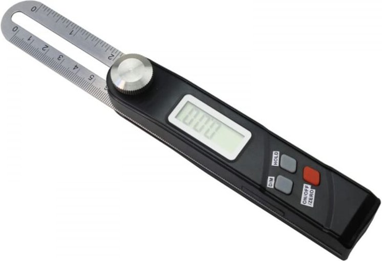 Digitales Winkellineal, Winkellineal mit Digitalanzeige, Winkelmesser für 360-Grad-T-Abschrägung, verschiebbares elektro...