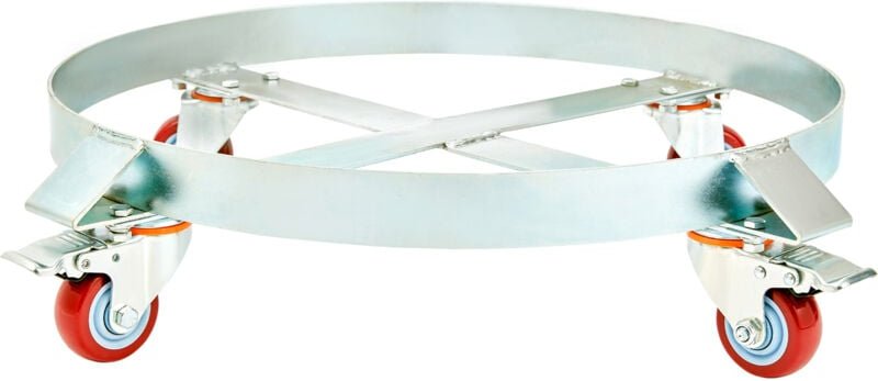 Mophorn - 2 Stück 55 Gallonen Schwerlast-Fasswagen, 1000 lbs Tragkraft, kippsicherer Fasswagen mit Stahlrahmen und 4 Len...