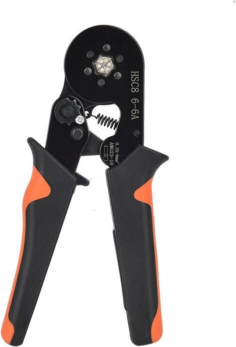 Crimpzange für isolierte elektrische Anschlüsse, elektrische Crimpanschlüsse 0,25–10 mm², Setzwerkzeug für isolierte Rat...