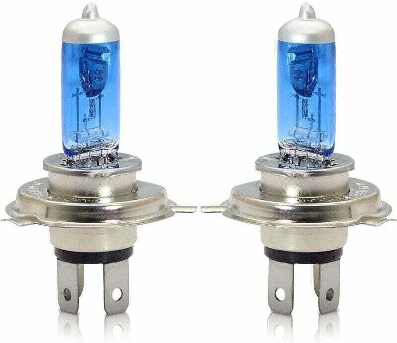 UlisemH4 P43t Halogen-Scheinwerfer, 60/55 W, 5000 K, warmweiß, Fern-/Abblendlicht, 12 V, Auto-/Motorrad-Glühbirne, 2 Stü...