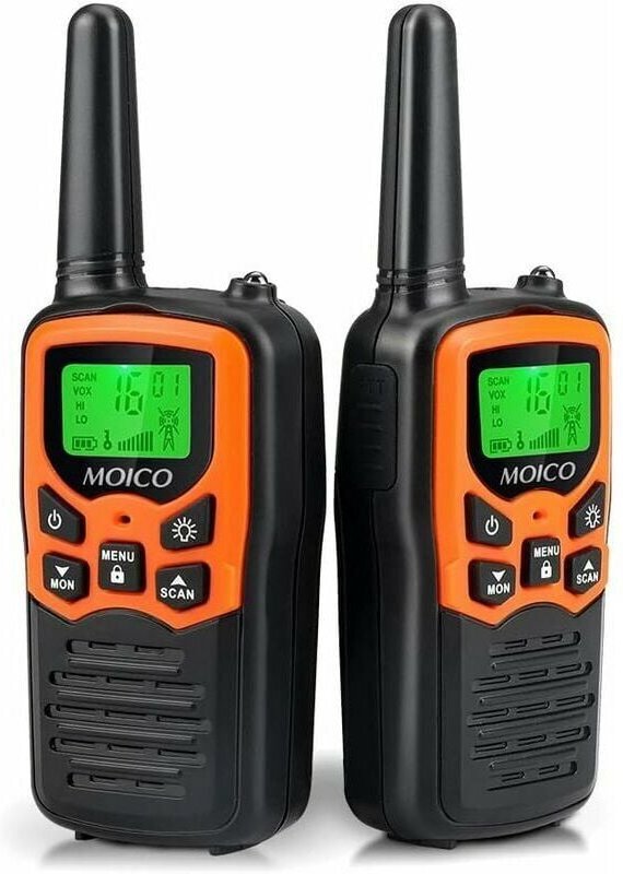 CHOYCLIT Walkie-Talkies mit großer Reichweite für Erwachsene mit 22 FRS-Kanälen, Familien-Walkie-Talkies mit LED-Taschen...