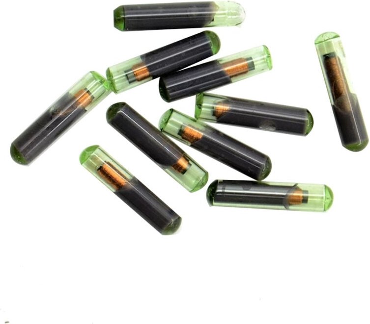 Tlily - 1 StüCk ID48 id 48 FunkschlüSsel Glas Transponder Chip Crypto Unlocked Copy für Auto Seat