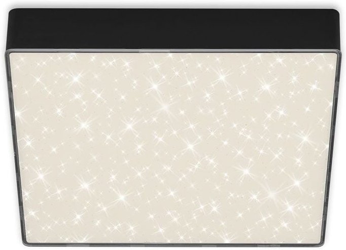 Led Deckenleuchte Flame Star schwarz 21,2 cm mit Sternenhimmel Deckenleuchte - Briloner