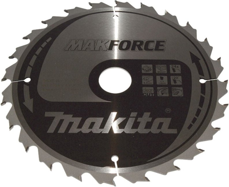 Kreissägeblatt makforce 210/30 mm, 24 Zähne, 1,6 mm, Holz - Makita