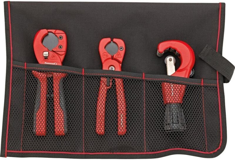 FORMAT Rohrabschneidersatz 3 teilig in Rolltasche