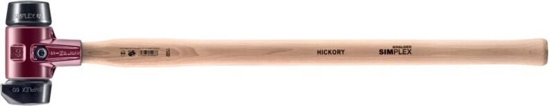 SIMPLEX-Vorschlaghammer, Gummikomposition, mit Standfuß / Gummikomposition mit Tempergussgehäuse und Hickorystiel D=60 m...