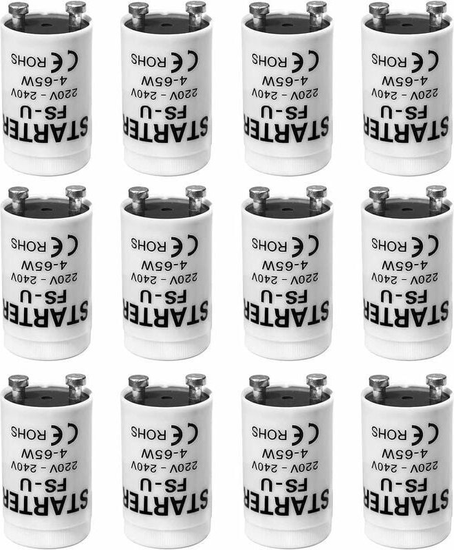 10 Stück Leuchtstoffröhren-Glühbirnen-Starter 4-65W 200-250V LED-Starter Starter für Leuchtstoffröhren LED-Starter für L...