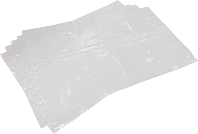 5x Entsorgungsbeutel kompatibel mit Dustcontrol f 2500, f 3500, dc 3800 Staubsauger - Polyethylen, 85cm x 50cm, Transpar...