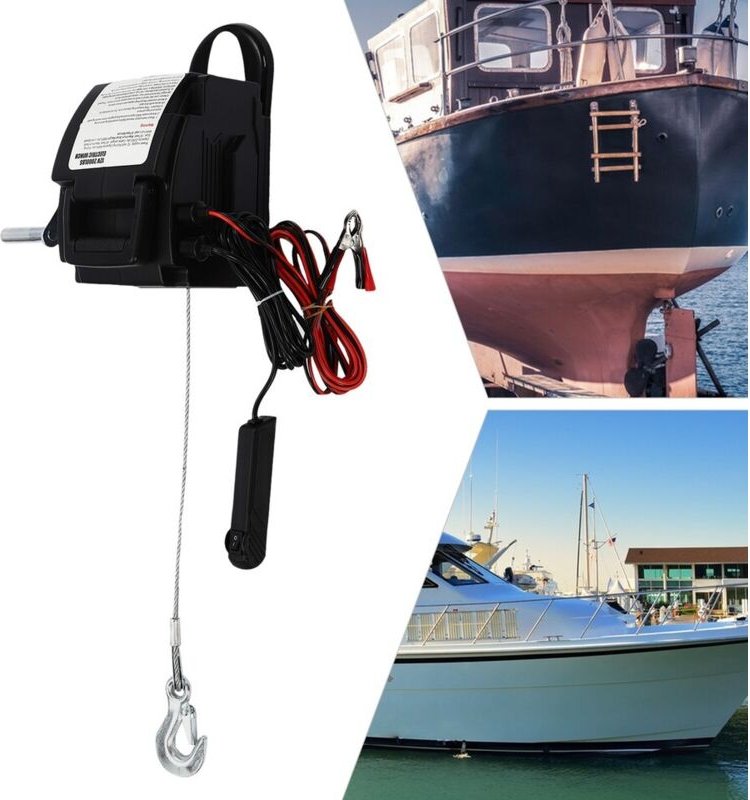12V tragbare kabelgebundene Fernbedienung Elektrische Winde 906KG Electric Winch